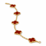 Браслет Vintage Alhambra, 5 мотивів з сердоліком - Зображення 2