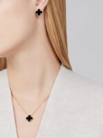 Сережки Vintage Alhambra з оніксом - Зображення 2