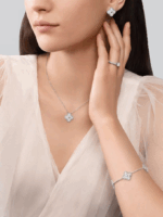 Підвіска Vintage Alhambra 1 мотив з діамантами 0,48 ct - Зображення 5