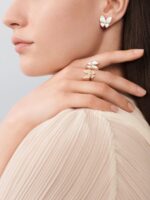 Сережки Two Butterfly з діамантами 0,31 ct  та перламутром - Зображення 3